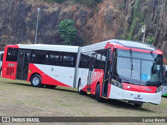 Itajaí Transportes Coletivos 2091 na cidade de Campinas, São Paulo, Brasil, por Lucas Kevin. Número da foto: #13142702.