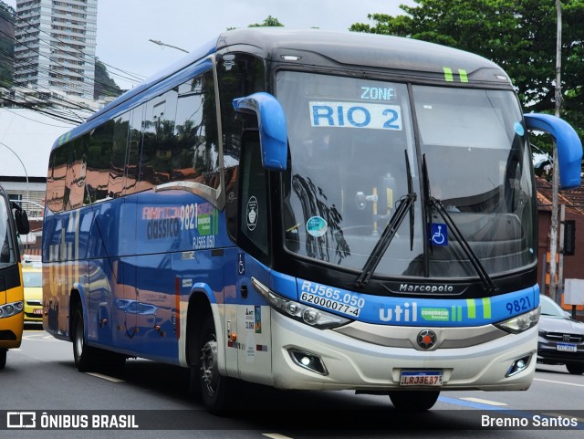 UTIL - União Transporte Interestadual de Luxo 9821 na cidade de Rio de Janeiro, Rio de Janeiro, Brasil, por Brenno Santos. Número da foto: #13142856.