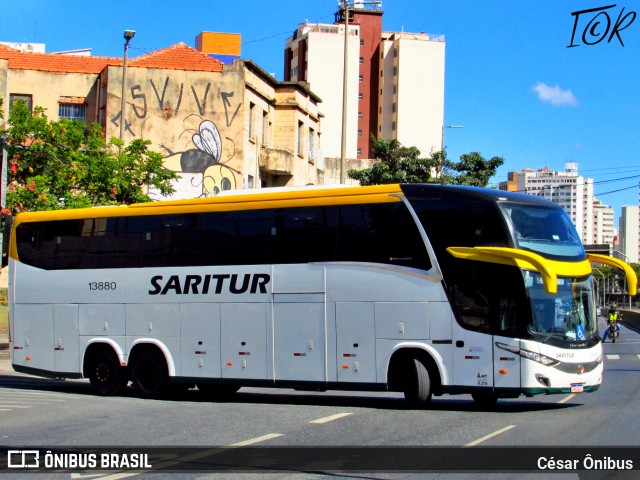 Saritur - Santa Rita Transporte Urbano e Rodoviário 13880 na cidade de Belo Horizonte, Minas Gerais, Brasil, por César Ônibus. Número da foto: #13144490.
