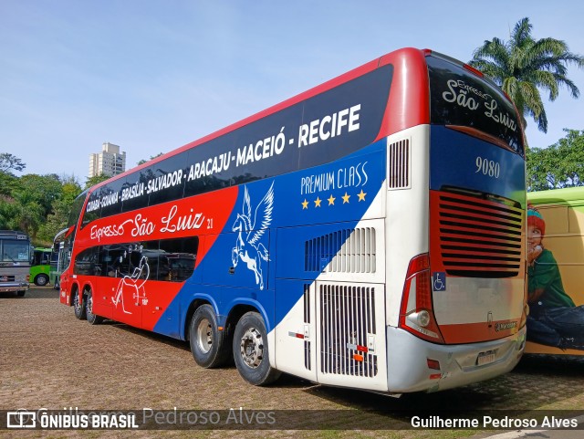 Expresso São Luiz 9080 na cidade de Campinas, São Paulo, Brasil, por Guilherme Pedroso Alves. Número da foto: #13144705.