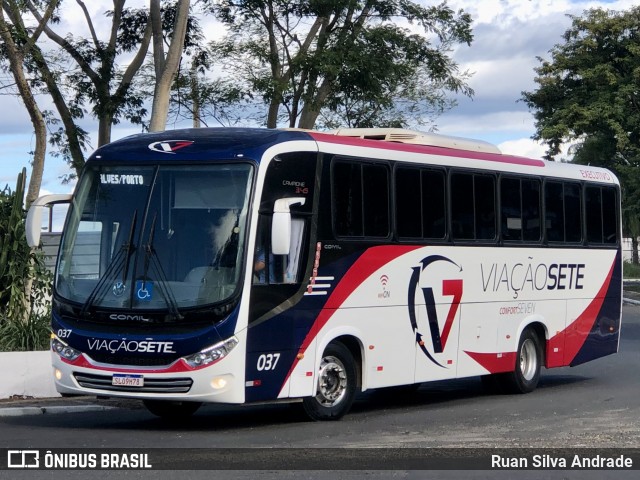 Viação Sete 037 na cidade de Teresina, Piauí, Brasil, por Ruan Silva Andrade. Número da foto: #13142670.