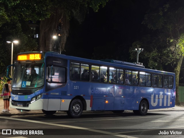 UTIL - União Transporte Interestadual de Luxo 321 na cidade de Rio de Janeiro, Rio de Janeiro, Brasil, por João Victor. Número da foto: #13144850.