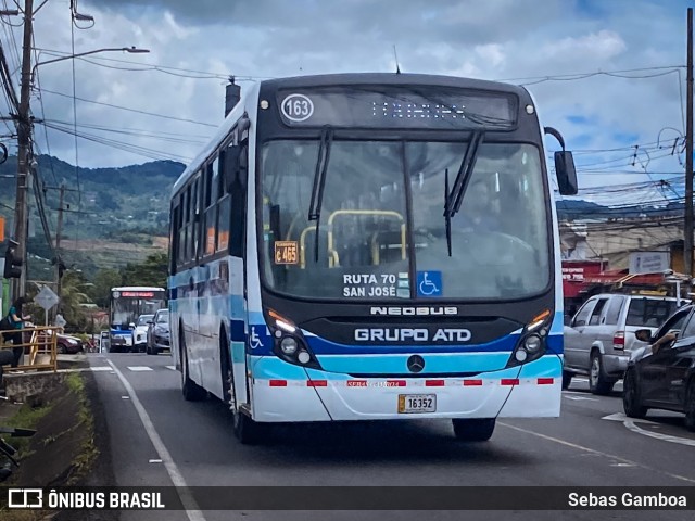 ATD - AutoTransportes Desamparados 163 na cidade de Desamparados, Desamparados, San José, Costa Rica, por Sebas Gamboa. Número da foto: #13142372.