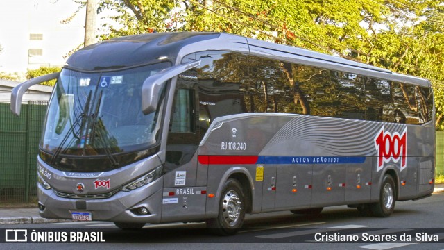 Auto Viação 1001 RJ 108.240 na cidade de São Paulo, São Paulo, Brasil, por Cristiano Soares da Silva. Número da foto: #13147125.