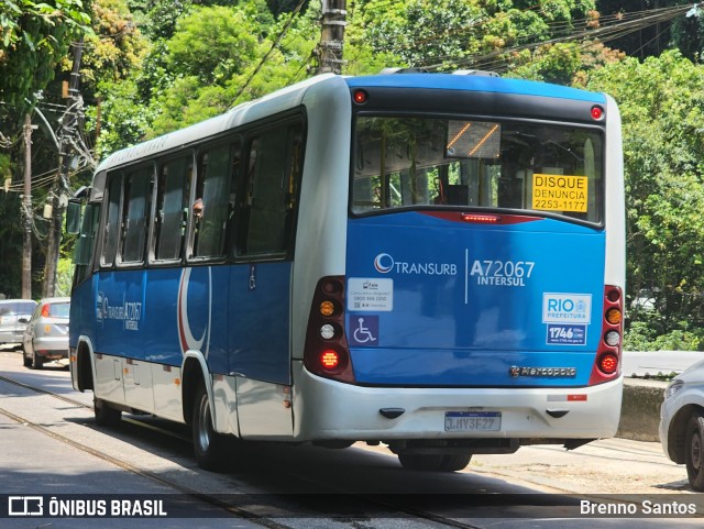 Transurb A72067 na cidade de Rio de Janeiro, Rio de Janeiro, Brasil, por Brenno Santos. Número da foto: #13145506.