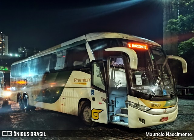 Empresa Gontijo de Transportes 18760 na cidade de Belo Horizonte, Minas Gerais, Brasil, por Maurício Nascimento. Número da foto: #13147729.