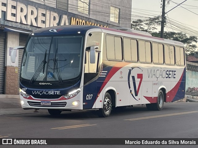 Viação Sete 037 na cidade de Miguel Alves, Piauí, Brasil, por Marcio Eduardo da Silva Morais. Número da foto: #13146177.