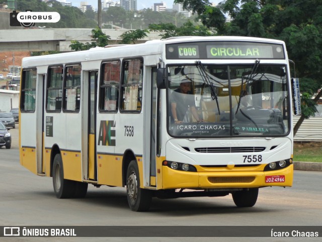 Axé Transportes Urbanos 7558 na cidade de Salvador, Bahia, Brasil, por Ícaro Chagas. Número da foto: #13146816.