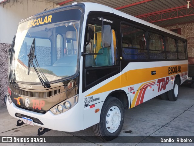 TAP Turismo e Fretamento 104 na cidade de Barra do Piraí, Rio de Janeiro, Brasil, por Danilo  Ribeiro. Número da foto: #13147380.