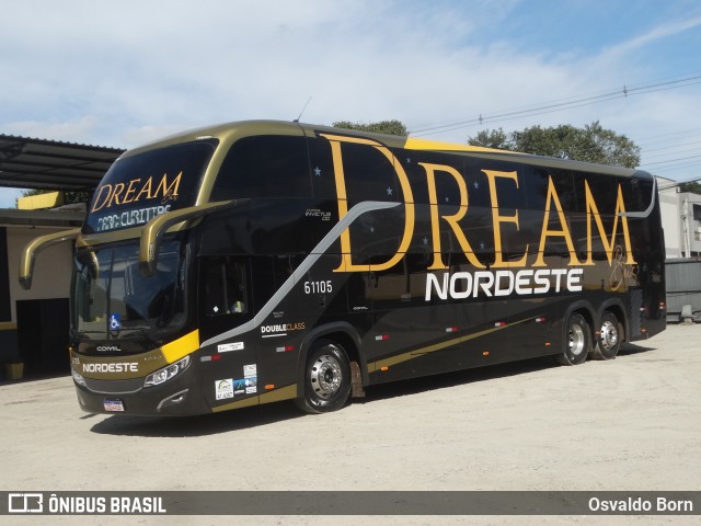 Expresso Nordeste 61105 na cidade de Curitiba, Paraná, Brasil, por Osvaldo Born. Número da foto: #13147507.