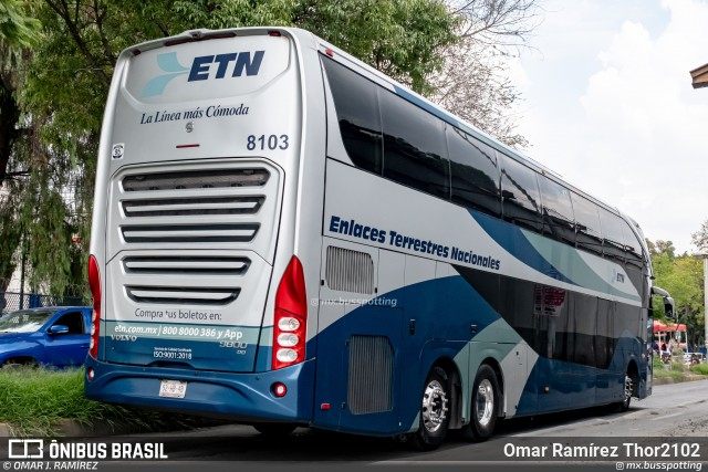 ETN - Enlaces Terrestres Nacionales 8103 na cidade de Gustavo A. Madero, Ciudad de México, México, por Omar Ramírez Thor2102. Número da foto: #13147540.