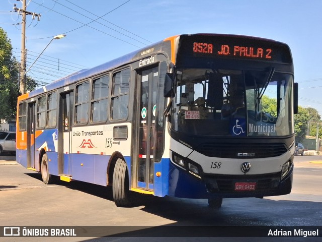 União Transportes 158 na cidade de Várzea Grande, Mato Grosso, Brasil, por Adrian Miguel. Número da foto: #13145432.