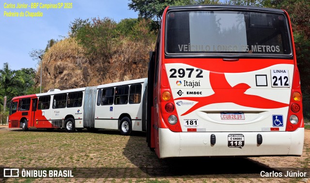 Itajaí Transportes Coletivos 2972 na cidade de Campinas, São Paulo, Brasil, por Carlos Júnior. Número da foto: #13146716.