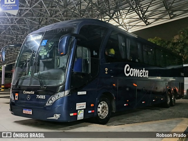 Viação Cometa 714103 na cidade de São José dos Campos, São Paulo, Brasil, por Robson Prado. Número da foto: #13146480.
