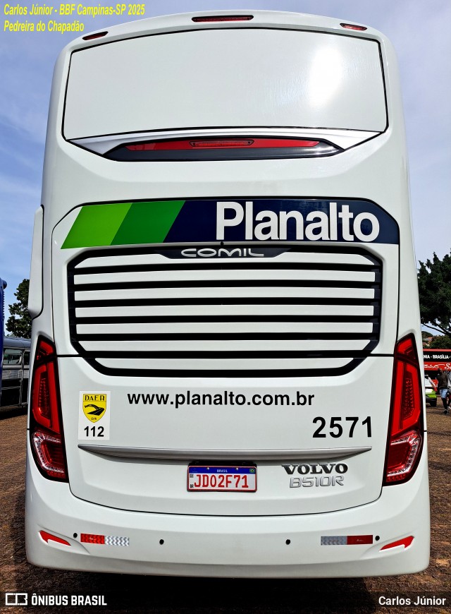 Planalto Transportes 2571 na cidade de Campinas, São Paulo, Brasil, por Carlos Júnior. Número da foto: #13146555.