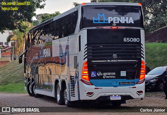 Empresa de Ônibus Nossa Senhora da Penha 65080 na cidade de Campinas, São Paulo, Brasil, por Carlos Júnior. Número da foto: #13146693.
