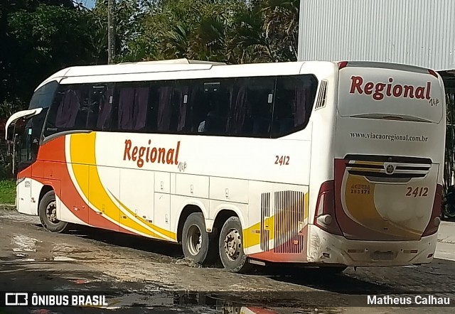 Viação Regional 2412 na cidade de Santo Antônio de Jesus, Bahia, Brasil, por Matheus Calhau. Número da foto: #13145807.