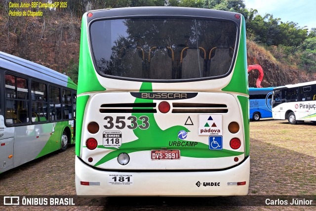 Padova Coletivos 3533 na cidade de Campinas, São Paulo, Brasil, por Carlos Júnior. Número da foto: #13145605.