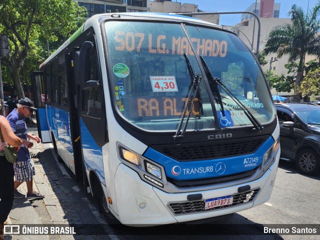 Transurb A72149 na cidade de Rio de Janeiro, Rio de Janeiro, Brasil, por Brenno Santos. Número da foto: #13145514.