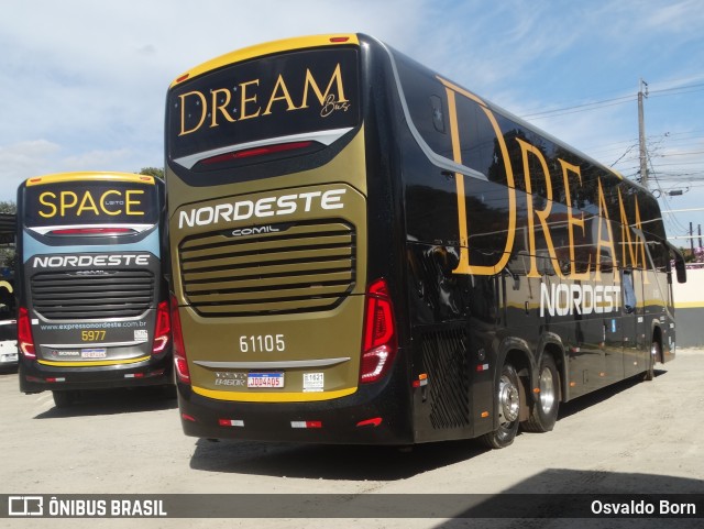 Expresso Nordeste 61105 na cidade de Curitiba, Paraná, Brasil, por Osvaldo Born. Número da foto: #13147550.
