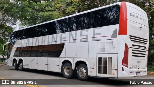Auto Viação Catarinense 321309 na cidade de São Paulo, São Paulo, Brasil, por Fábio Paixão. Número da foto: #13146685.