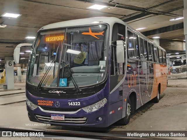 Expresso Unir 14322 na cidade de Belo Horizonte, Minas Gerais, Brasil, por Wellington de Jesus Santos. Número da foto: #13147414.