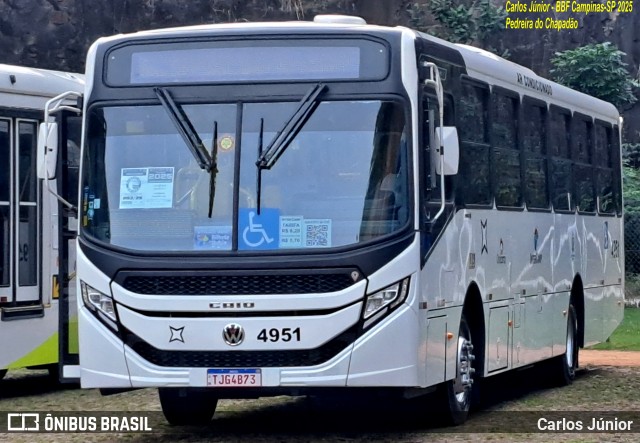 Onicamp Transporte Coletivo 4951 na cidade de Campinas, São Paulo, Brasil, por Carlos Júnior. Número da foto: #13145549.