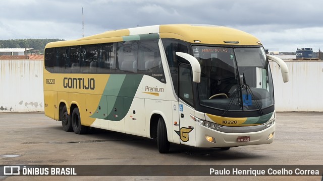 Empresa Gontijo de Transportes 18220 na cidade de Capelinha, Minas Gerais, Brasil, por Paulo Henrique Coelho Correa. Número da foto: #13147653.