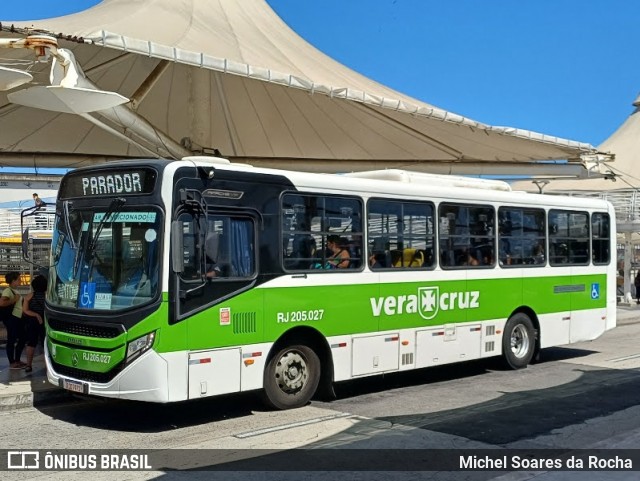 Viação Vera Cruz RJ 205.027 na cidade de Rio de Janeiro, Rio de Janeiro, Brasil, por Michel Soares da Rocha. Número da foto: #13145106.