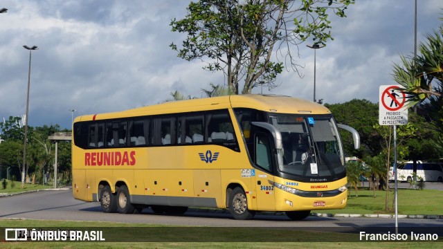 Reunidas Transportes Coletivos 34802 na cidade de Florianópolis, Santa Catarina, Brasil, por Francisco Ivano. Número da foto: #13095693.