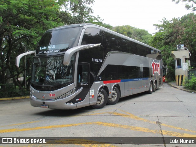 Auto Viação 1001 RJ 108.708 na cidade de São Paulo, São Paulo, Brasil, por Luis Nunez. Número da foto: #13096664.