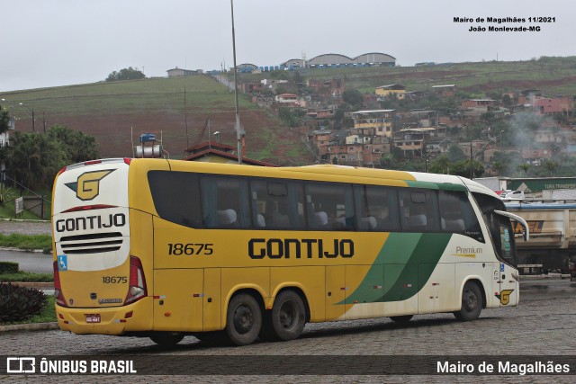 Empresa Gontijo de Transportes 18675 na cidade de João Monlevade, Minas Gerais, Brasil, por Mairo de Magalhães. Número da foto: #13096736.