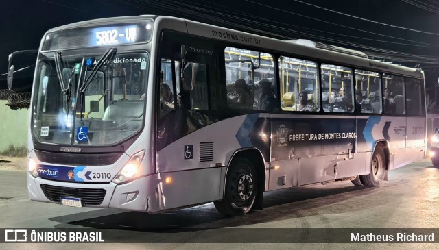 Solaris Transportes 20110 na cidade de Montes Claros, Minas Gerais, Brasil, por Matheus Richard. Número da foto: #13096393.