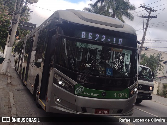 Viação Santa Brígida 1 1078 na cidade de São Paulo, São Paulo, Brasil, por Rafael Lopes de Oliveira. Número da foto: #13096575.
