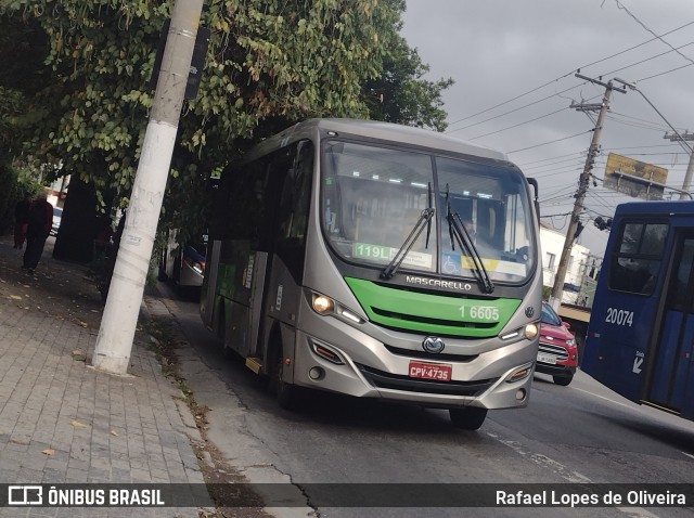 Transcooper > Norte Buss 1 6605 na cidade de São Paulo, São Paulo, Brasil, por Rafael Lopes de Oliveira. Número da foto: #13096557.