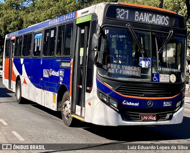Viação Ideal B28627 na cidade de Rio de Janeiro, Rio de Janeiro, Brasil, por Luiz Eduardo Lopes da Silva. Número da foto: #13095982.