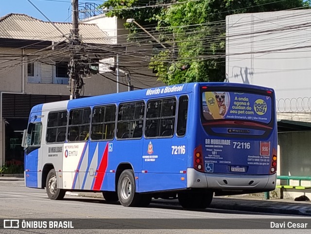 BR Mobilidade Baixada Santista 72116 na cidade de Santos, São Paulo, Brasil, por Davi Cesar. Número da foto: #13097867.