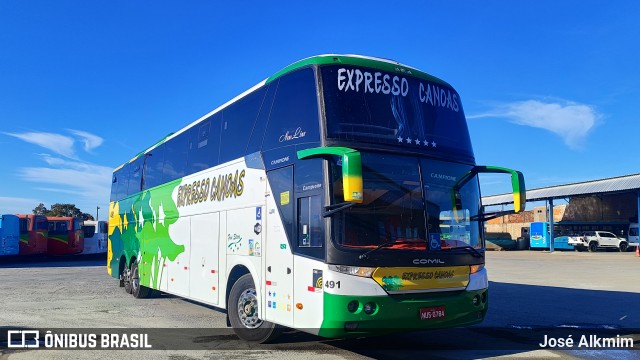 Expresso Canoas 491 na cidade de Montes Claros, Minas Gerais, Brasil, por José Alkmim. Número da foto: #13097643.