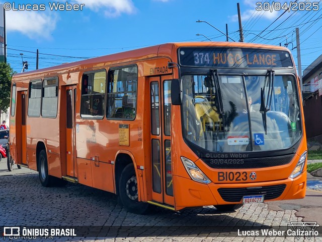 Transporte Coletivo Glória BI023 na cidade de Curitiba, Paraná, Brasil, por Lucas Weber Calizario. Número da foto: #13095934.