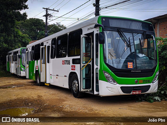 Via Verde Transportes Coletivos 0517018 na cidade de Manaus, Amazonas, Brasil, por João Pbs. Número da foto: #13096268.