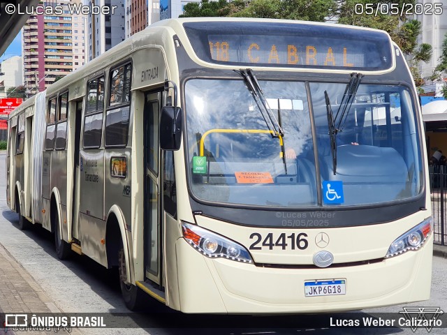 Viação Antonina 24416 na cidade de Curitiba, Paraná, Brasil, por Lucas Weber Calizario. Número da foto: #13098700.