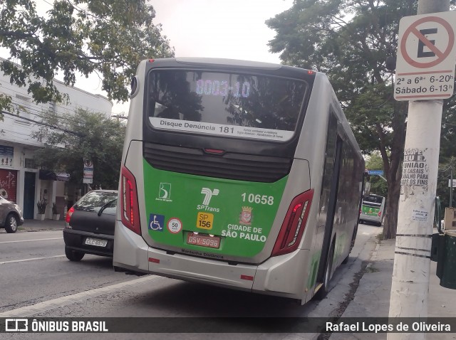 Viação Santa Brígida 1 0658 na cidade de São Paulo, São Paulo, Brasil, por Rafael Lopes de Oliveira. Número da foto: #13098801.