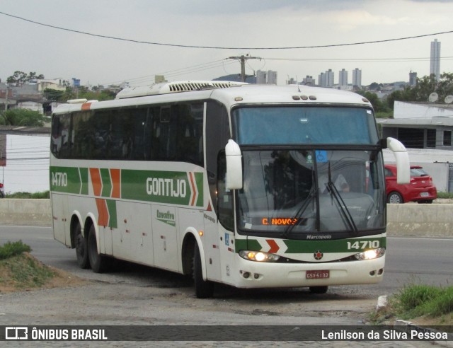 Empresa Gontijo de Transportes 14710 na cidade de Caruaru, Pernambuco, Brasil, por Lenilson da Silva Pessoa. Número da foto: #13096814.