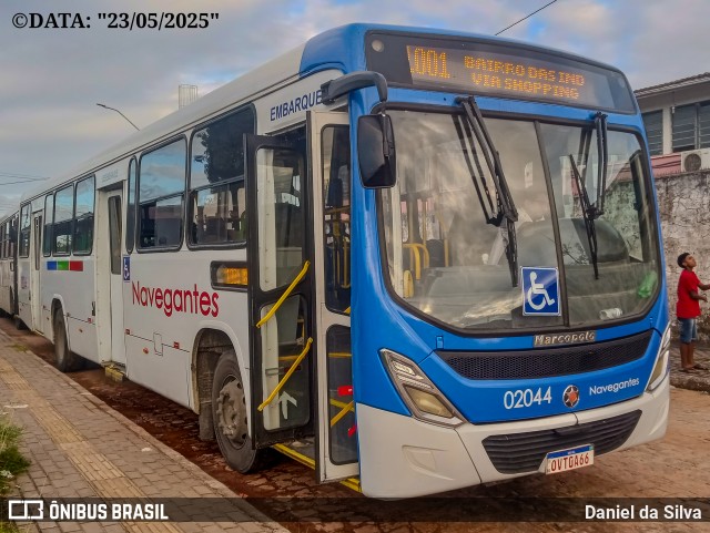 Consórcio Navegantes - 02 > Viação São Jorge > Transurb Transporte Urbano 02044 na cidade de João Pessoa, Paraíba, Brasil, por Daniel da Silva. Número da foto: #13096486.