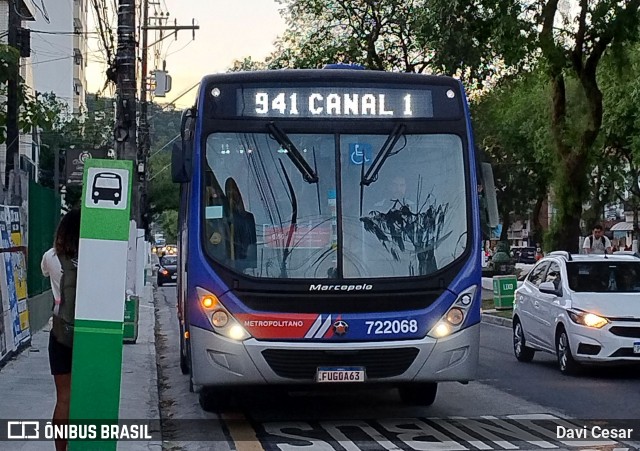 BR Mobilidade Baixada Santista 722068 na cidade de Santos, São Paulo, Brasil, por Davi Cesar. Número da foto: #13096797.