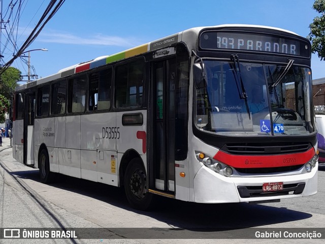 Transportes Campo Grande D53555 na cidade de Rio de Janeiro, Rio de Janeiro, Brasil, por Gabriel Conceição. Número da foto: #13096358.