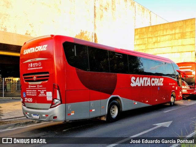 Viação Santa Cruz 27420 na cidade de Campinas, São Paulo, Brasil, por José Eduardo Garcia Pontual. Número da foto: #13096030.