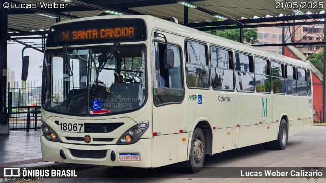 Viação Santo Ângelo 18067 na cidade de Curitiba, Paraná, Brasil, por Lucas Weber Calizario. Número da foto: #13150486.