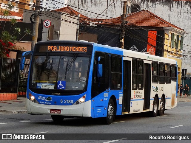 TUPI - Transportes Urbanos Piratininga 6 2180 na cidade de São Paulo, São Paulo, Brasil, por Rodolfo Rodrigues. Número da foto: #13149205.