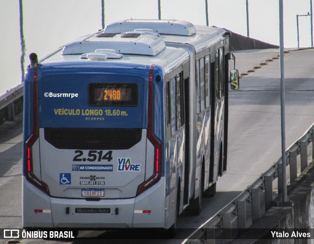 Mobibrasil São Lourenço >>> Mobi-PE 2.514 na cidade de Recife, Pernambuco, Brasil, por Ytalo Alves. Número da foto: #13150143.
